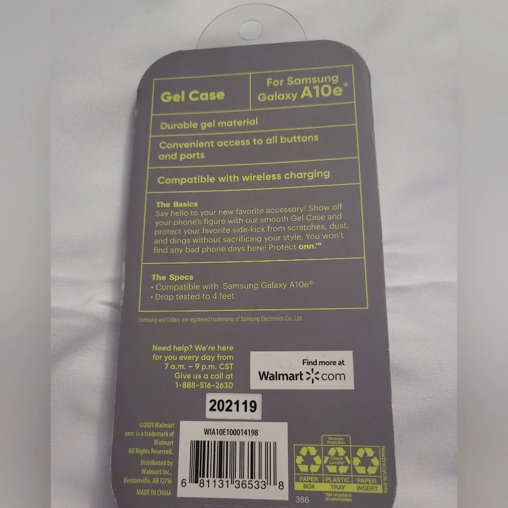 Onn gel case for Samsung galaxy Ao1